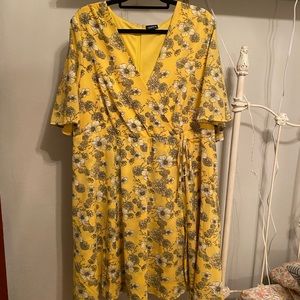 Faux Wrap Summer Dress